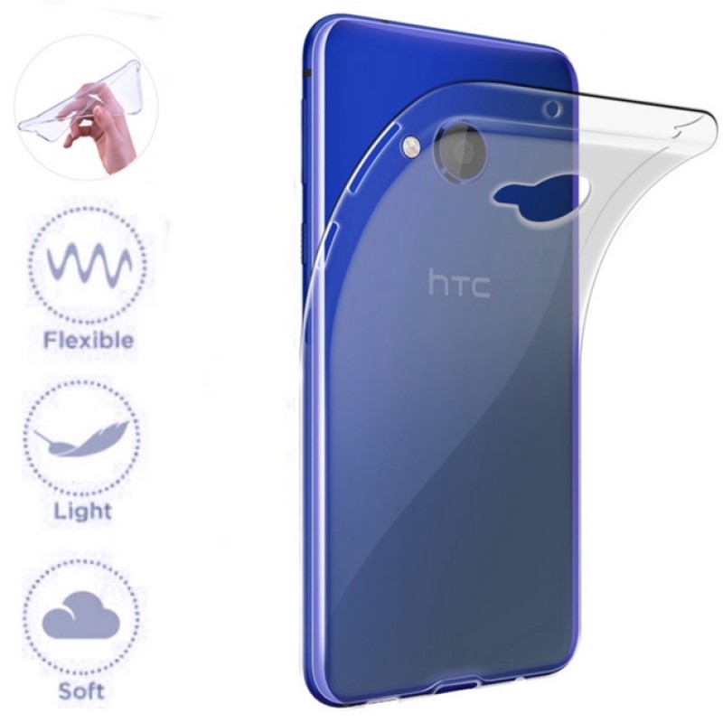 Skaidrus silikoninis-tpu dėkliukas (Htc U Play telefonams) Skaidrus silikoninis-tpu dėkliukas (Htc U Play telefonams)